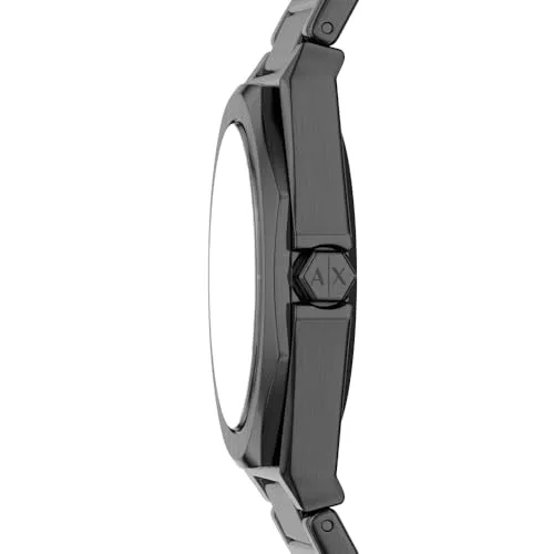 Armani Exchange ▫️ Relógio para mulher, movimento de quartzo com três ponteiros e caixa de 34 mm com bracelete em aço inoxidável ou couro 4