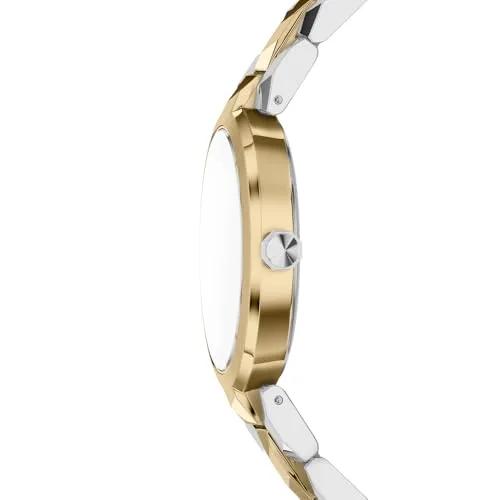 Armani Exchange ▫️ Relógio para mulher, movimento de quartzo com dois ponteiros e caixa de 34 mm com bracelete em aço inoxidável ou couro 4