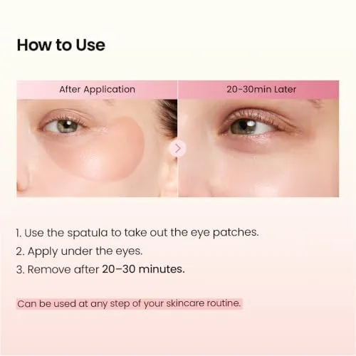 Biodance ▫️ Patches para os olhos com peptídeos de colagénio, antirranhuras para linhas de expressão e bolsas, contorno dos olhos, cuidados da pele à coreana (60 unidades) 6