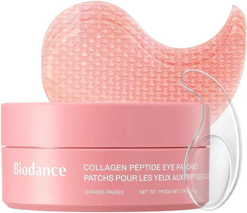 Biodance ▫️ Patches para os Olhos com Peptídeos de Colagénio, Antirrugas para Linhas de Expressão e Bolsas, Contorno dos Olhos, Cuidados da Pele Coreanos (60 unidades)