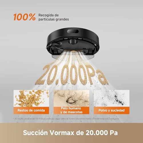 dreame ▫️ Robô aspirador e esfregador de chão D20 Air Plus, sucção de 20 000 Pa 3
