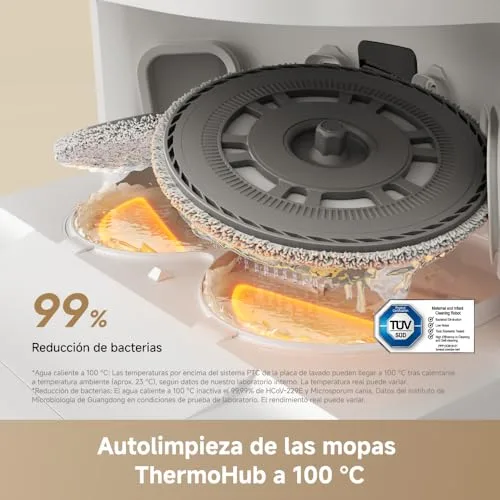 dreame ▫️ Robô aspirador L50 Ultra Ae, autolimpeza a 100 °C, sucção de 28 000 Pa 2