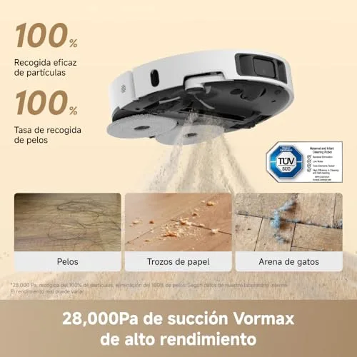 dreame ▫️ Robô aspirador L50 Ultra Ae, autolimpeza a 100 °C, sucção de 28 000 Pa 3