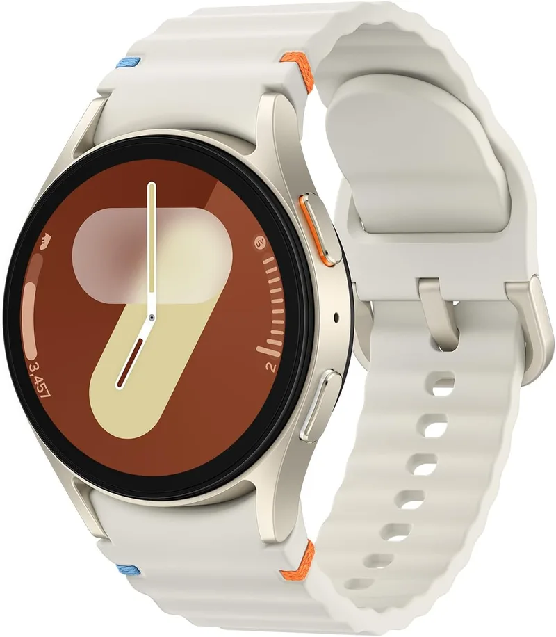 Samsung ▫️ Galaxy Watch7 - Bluetooth, relógio inteligente de 40 mm, monitorização da saúde, acompanhamento desportivo, cor bege, garantia de 3 anos + 1 ano extra (versão espanhola)