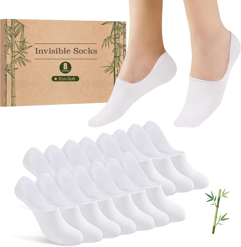 SukModen ▫️ Meias invisíveis para mulher, 8 pares