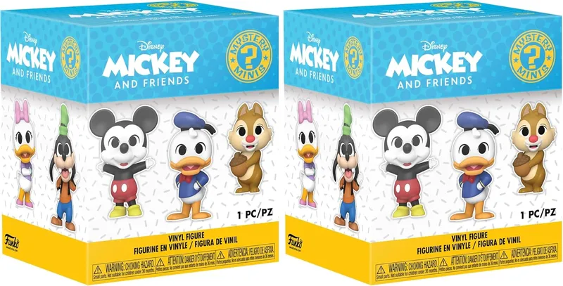 Funko ▫️ Mystery Mini - Clássicos da Disney - 1 de 12 para colecionar - Modelos variados - Minifigura colecionável em vinil - Ideia para presente - Produto oficial - Brinquedos para crianças e adultos - Fãs de filmes
