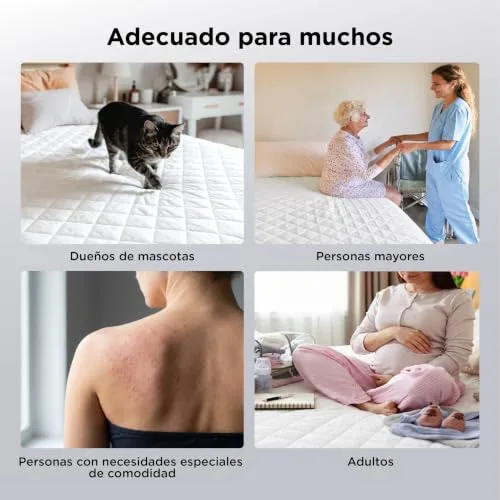 Bedsure ▫️ Capa impermeável para colchão - 90 x 200 cm, antiderrapante, branca 4