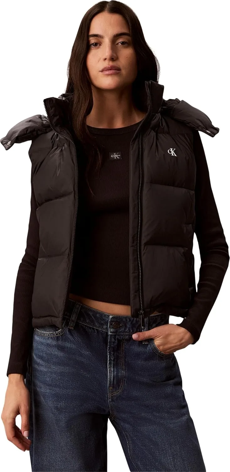 Calvin Klein ▫️ Essential Mw Casaco Curto de Penas V Lv047h501g para Mulher