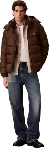 Calvin Klein ▫️ Ls Nylon Zip Off Hood Down Puffe Lv04rg515g Casacos para Homem 4