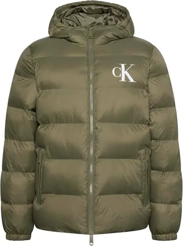 Calvin Klein ▫️ Ls Ltwt Nylon Padded Hooded Puff Lv04rg513g Casacos para homem 5