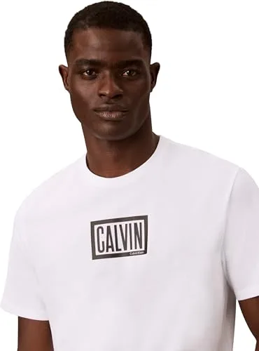 Calvin Klein ▫️ SS 30s EU Boxed Calvin Graphic T Lv04rh818g T-shirts com estampado para homem 3
