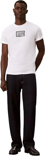 Calvin Klein ▫️ SS 30s EU Boxed Calvin Graphic T Lv04rh818g T-shirts com estampado para homem 4