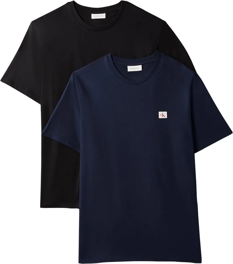 Calvin Klein ▫️ Camisola SS Badge para homem, 2 unidades, Lv04rd248g