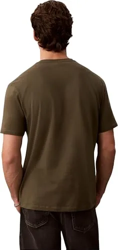 Calvin Klein ▫️ T-shirt de manga curta para homem Badge Jersey Classic, em algodão 2