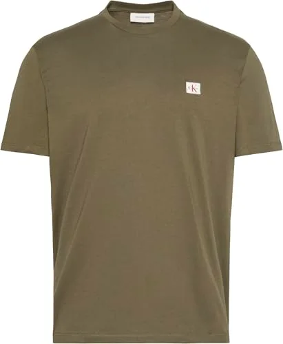 Calvin Klein ▫️ T-shirt de manga curta para homem Badge Jersey Classic, em algodão 5