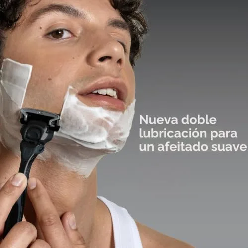Wilkinson Sword ▫️ Hydro 5 Ultimate – Máquinas de barbear para homem, Pacote económico, ácido hialurónico, lâminas com revestimento de carbono, cabo da máquina de barbear com 5 recargas de lâmina 3