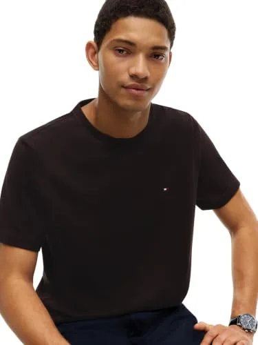 Tommy Hilfiger ▫️ Camiseta de manga curta para homem Seasonal Solid tee com gola redonda 3