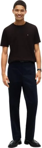 Tommy Hilfiger ▫️ Camiseta de manga curta para homem Seasonal Solid tee com gola redonda 4