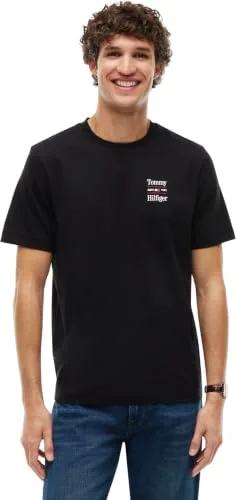 Tommy Hilfiger ▫️ Conjunto de 2 T-shirts com Estampado no Peito Reg Mw0mw45091 T-shirt de manga curta para homem (Conjunto de 2) 6