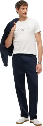 Tommy Hilfiger ▫️ Camiseta de manga curta para homem, corte justo 4