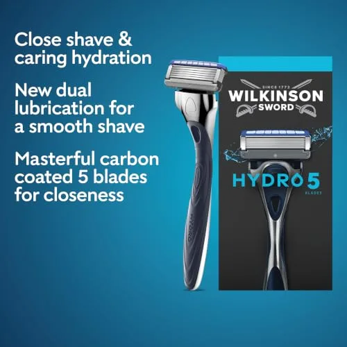 Wilkinson Sword ▫️ Hydro 5 - Lâminas de substituição para máquina de barbear masculina, embalagem de 4 unidades 2