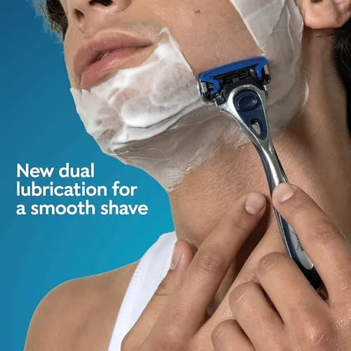 Wilkinson Sword ▫️ Hydro 5 - Lâminas de substituição para máquina de barbear masculina, embalagem de 4 unidades 4