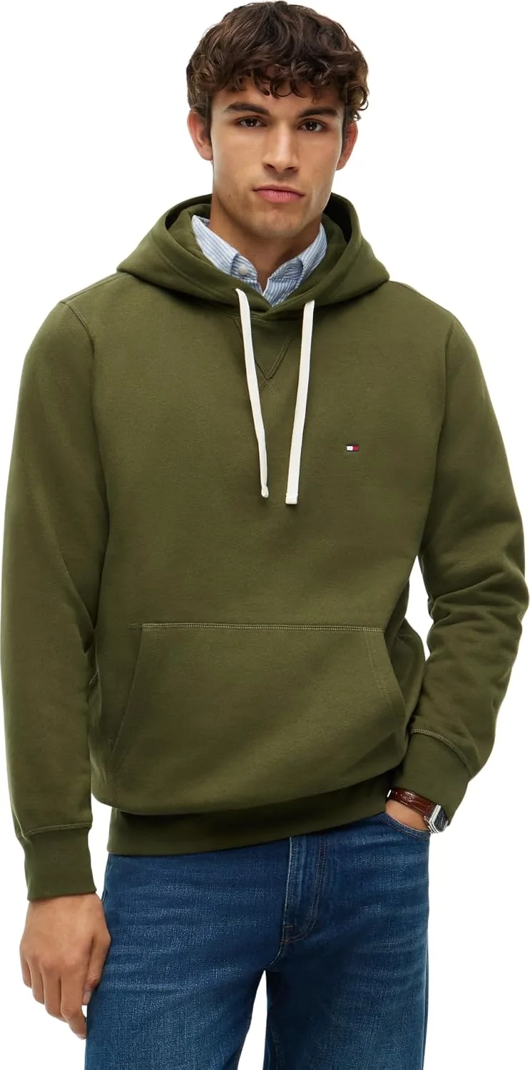Tommy Hilfiger ▫️ ESS Seasonal Fleece Hoody Mw0mw39997 Camisola com capuz para homem