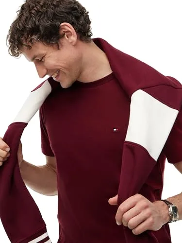 Tommy Hilfiger ▫️ Camiseta de manga curta para homem «Seasonal Solid» com gola redonda 3