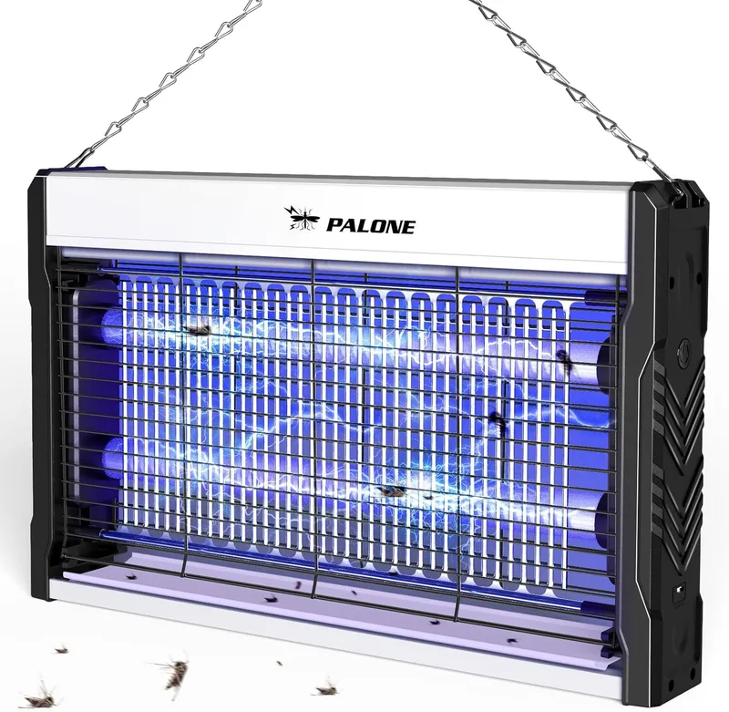 PALONE ▫️ Lâmpada para matar mosquitos 3200V, 2UV LED para montagem na parede, mata-mosquitos elétrico, mata-mosquitos físico em grande escala, repelente de mosquitos para moscas, mosquitos e outros insectos