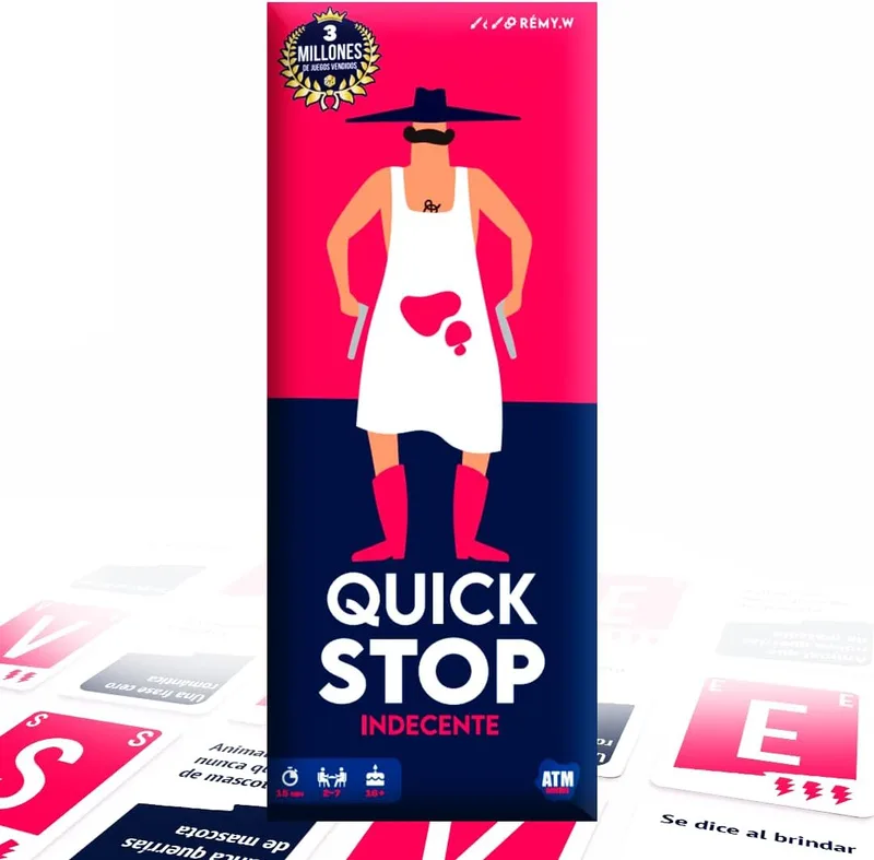 ATM Gaming ▫️ QuickStop - Jogos de Tabuleiro para Adultos e Família +16 - Dinâmico, Rápido e Atrevido - 2 a 7 Jogadores - Jogo de Festa para Amigos