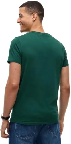 Tommy Hilfiger ▫️ Tommy Jeans Camiseta de manga curta para homem, em malha, corte justo 2