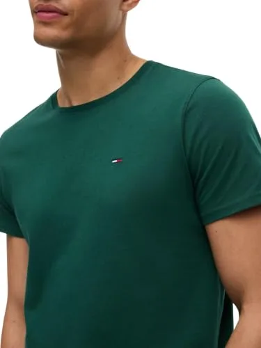 Tommy Hilfiger ▫️ Tommy Jeans Camiseta de manga curta para homem, em malha, corte justo 3