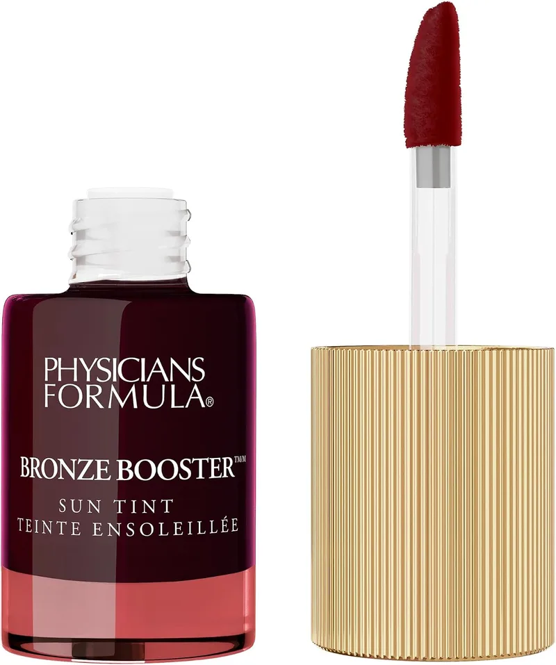 Physicians Formula ▫️ Bronze Booster Cheek and Lip Stain, Bronzador com niacinamida, fosfolípidos e vitaminas C e E, longa duração, tom natural e luminoso, Bronze Tint