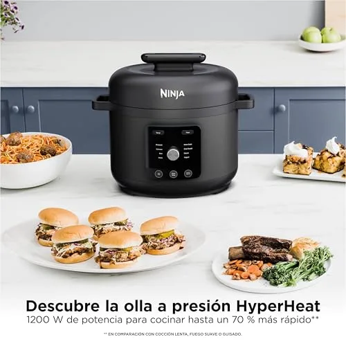 Ninja ▫️ HyperHeat, Panela de pressão 9 em 1, 6 L, cozedura lenta, panela de arroz, preta 2