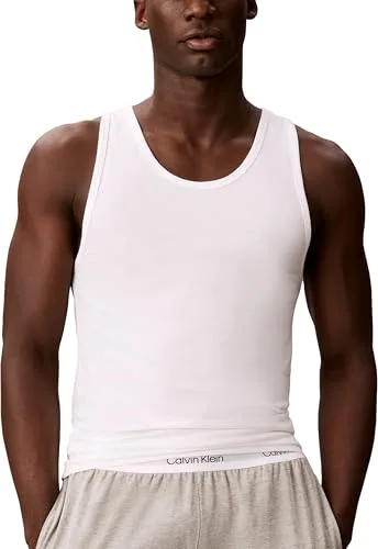 Calvin Klein ▫️ Conjunto de 3 camisolas sem mangas com gola redonda para homem 3