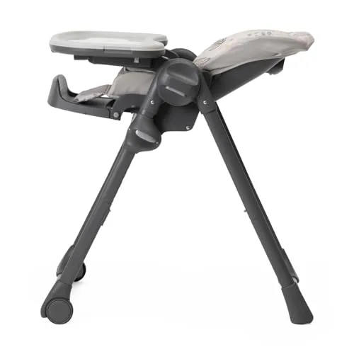 Chicco ▫️ Cadeira de refeições Polly Easy para crianças dos 6 aos 36 meses, com altura ajustável e encosto reclinável, 4 rodas, dobrável de forma compacta, tabuleiro removível e apoio para os pés ajustável, 6-36 meses 4