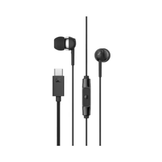 Sennheiser ▫️ Auscultadores intra-auriculares CX 80U com comando à distância integrado - Preto 4