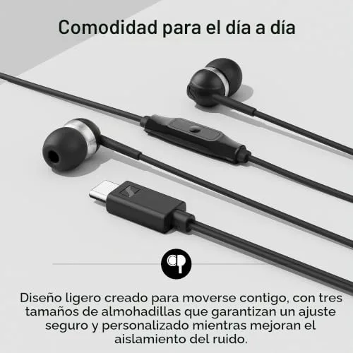 Sennheiser ▫️ Auscultadores intra-auriculares CX 80U com comando à distância integrado - Preto 5