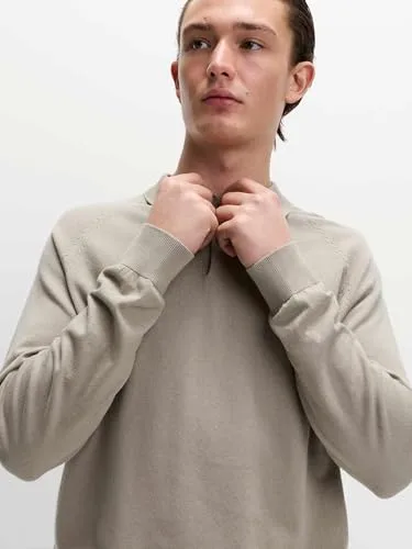 Marks & Spencer ▫️ Polo com aspeto de malha e elevado teor de algodão para homem, corte normal 2
