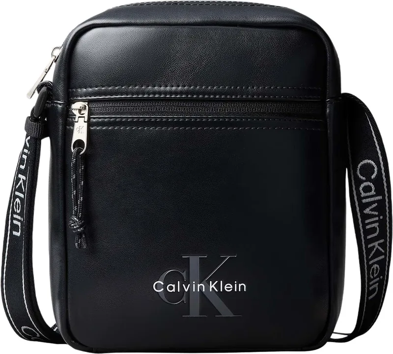 Calvin Klein ▫️ Bold Logo Webbing Reporter Lv04d3418g - Mala crossover para homem