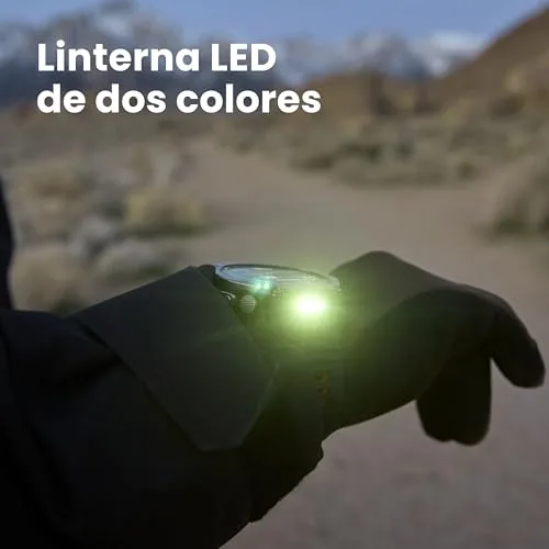 Amazfit ▫️ T-Rex Ultra 2 – Relógio inteligente para atividades ao ar livre, GPS de dupla banda, caixa em titânio de 51 mm, ecrã AMOLED de 1,5" com vidro de safira, lanterna, autonomia de 30 dias, mapas offline, resistente à água até 10 ATM 5