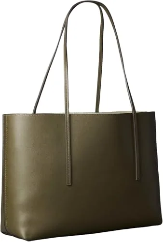 Calvin Klein ▫️ Mala Tote para mulher com logótipo em folha metálica e bolsa removível 2