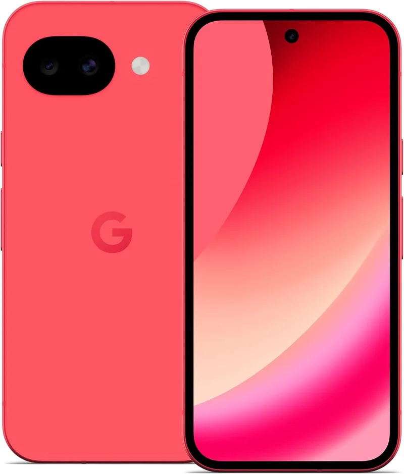 Google ▫️ Pixel 10a - 7 anos de novas atualizações e funcionalidades, mais de 30 horas de autonomia da bateria, Assistente de Câmara, Gemini Live, Segurança Pixel - Framboesa, 128 GB