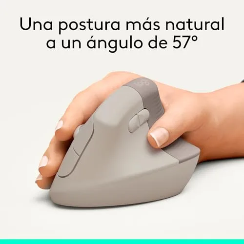Logitech ▫️ Rato ergonómico vertical Lift, sem fios, Bluetooth ou recetor Logi Bolt USB, cliques silenciosos, 4 botões, compatível com Windows/macOS/iPadOS, portátil, PC - Arena 3