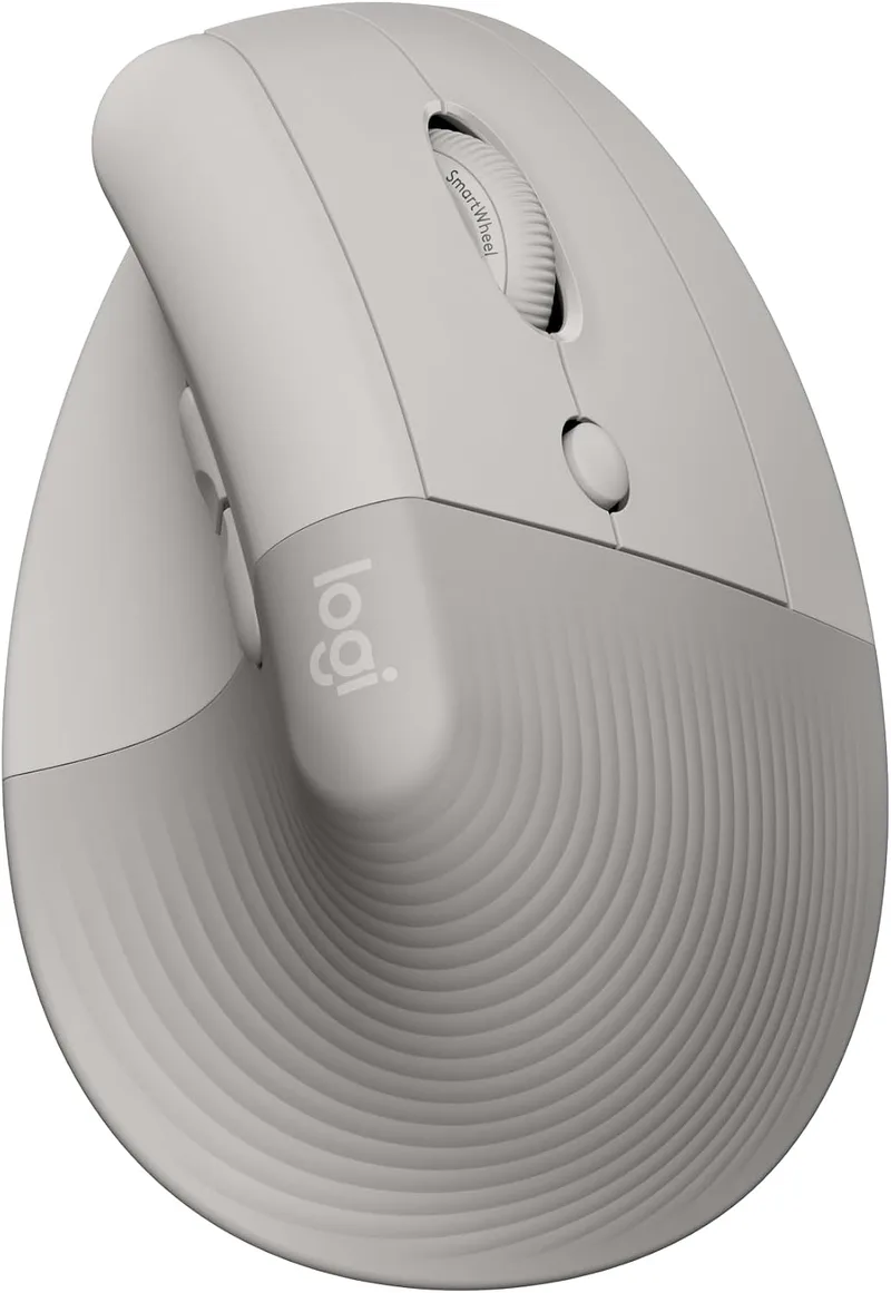 Logitech ▫️ Rato ergonómico vertical Lift, sem fios, Bluetooth ou recetor Logi Bolt USB, cliques silenciosos, 4 botões, compatível com Windows/macOS/iPadOS, portátil, PC - Arena