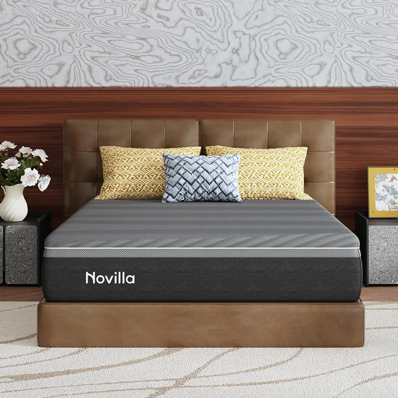 Novilla ▫️ Coolmax - Colchão de espuma fria (180 x 200 cm, 7 zonas, gel e chá verde, com tecido refrescante, firmeza média H3 e H4, altura de 25 cm, certificado Öko-Tex, capa respirável e lavável