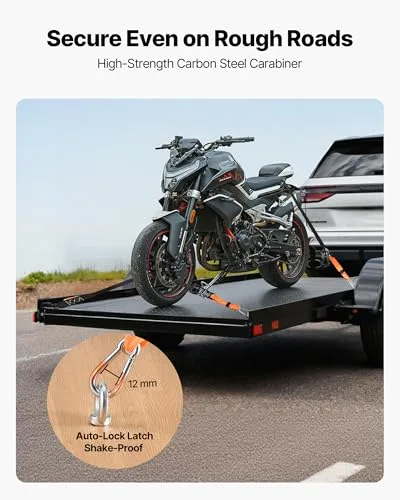 VEVOR ▫️ Cintas de catraca, 38,1 mm x 1,8 m, com mosquetões, resistência à ruptura de 1100 kg, saco de transporte, para mudanças, reboques, motociclos, caiaques, tejadilho do carro, Embalagem de 2 5