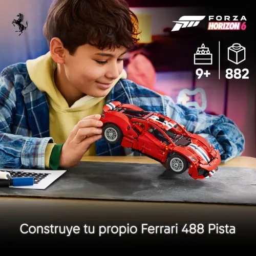 LEGO ▫️ Technic Carro Ferrari 488 Pista 42235 2