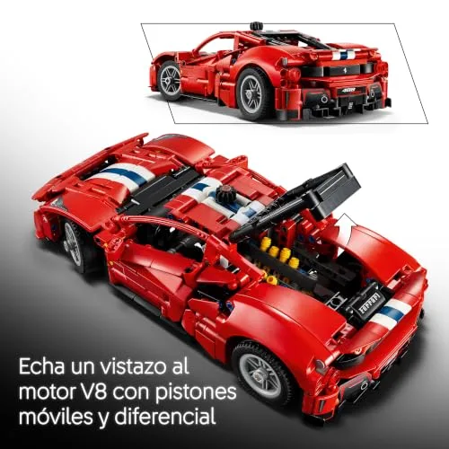 LEGO ▫️ Technic Carro Ferrari 488 Pista 42235 3