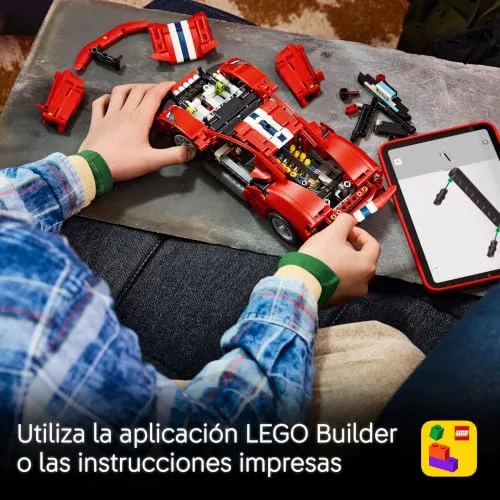 LEGO ▫️ Technic Carro Ferrari 488 Pista 42235 6